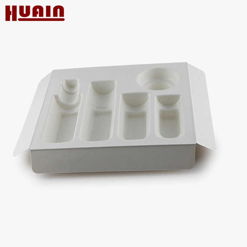 Renewable Wet Press Molded Pulp Tray Eco Friendly Shaped Paper Tray