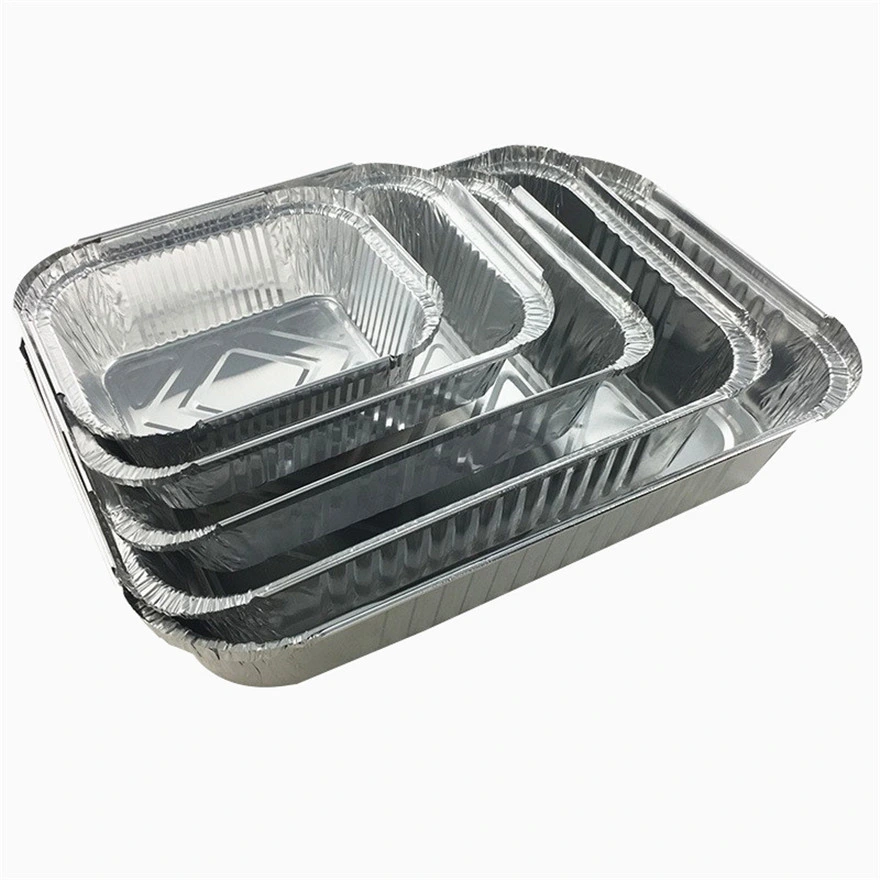 Airplane Food Packaging Airline Foil Lunch Box Airline Aluminum Box