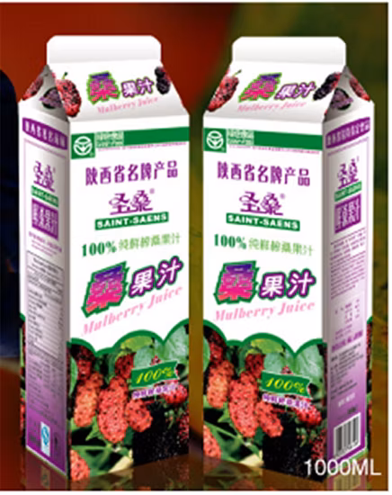 Água/Leite/Chá/Bebidas Lactobacillus/Suco/Albumen/Yoghour/Catsup/Compota/Lavação/Vinagre de Frutas Embalagem Caixa de papel