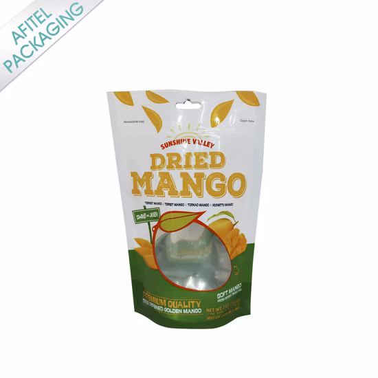 Saco de embalagem de alimentos de folha de alumínio de plástico personalizável com zíper