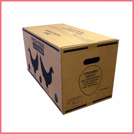 Fabricante personalizado personalizado que empacota a caixa de caixas de ovos por atacado caixa de papel ondulado