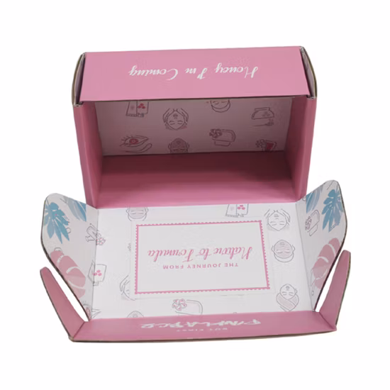 Logotipo personalizado Design gratuito Eco E Flauta Dobrável Dobrável Duplo 3 5 7 Camadas de papelão ondulado Embalagem de papel Caixa de papelão